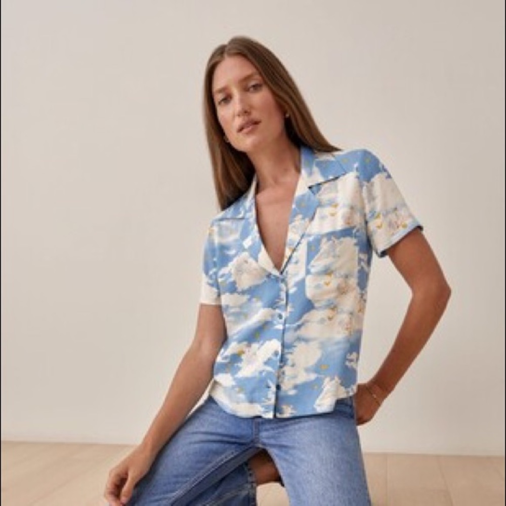 NWT REF CUBA TOP IN CIELO SIZE M